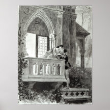 Scène de l'acte II de Romeo et de Juliet Posters