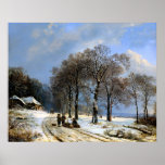 Scène de neige d'hiver posters