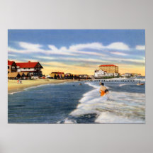 Scène de plage de New Jersey de Cape May Posters