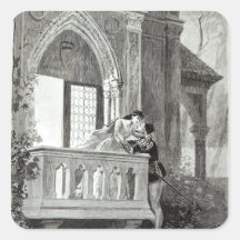 Scene from Act II of Romeo and Juliet Stickers