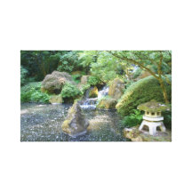 Scene from Japanese Garden Canvas Prints