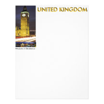 SCENE FROM LONDON ENGLAND (UK) LETTERHEAD DESIGN