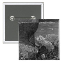 Scene from 'The Rime of the Ancient Mariner' Buttons