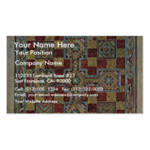 Scene Lindisfarne Gospels: Carpet Page By Meister Business Card Templates