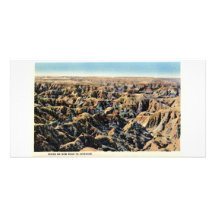 Scene on New Road to Interior, Badlands Photo Card