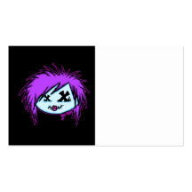 Scene Zombie (on dark background) Business Card Templates