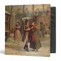 Scenery for the scene with Mimi and Rodolfo binders