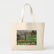 scenery,springtime tote bags