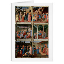 Scenes From The Life Of Christ By Fra Angelico Greeting Card