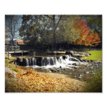 Scenic Autumn Waterfall Nature Landscape Photo