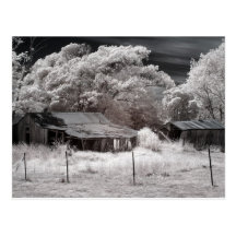 Scenic Derelict Farm Buildings Post Card