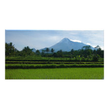 scenic mountains photo card template