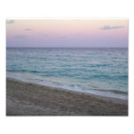 Scenic Peaceful Pink Sunset Beach Photo photography
