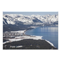 Scenic view of Lake Tahoe, USA Photo Art