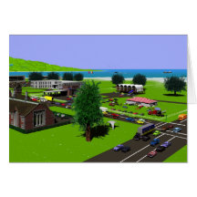 Scenics - Oceantown Greeting Card