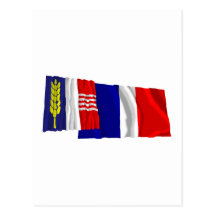 Schaan Waving Flags Post Card