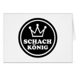 Schach König chess Card