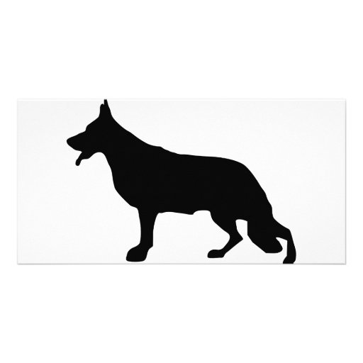Schäferhund-Hundeschwarzes Custom Photo Card