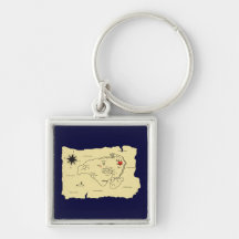 Schatzkarte treasure map schlüsselband
