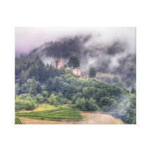 Schauenburg im Nebel Galerie Gefaltete Leinwand