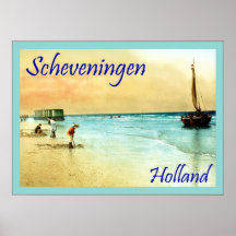Scheveningen ~ Holland ~ Vintage Travel Poster