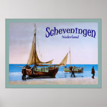 Scheveningen ~ Nederland ~ Vintage Travel Poster