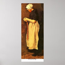 Scheveningen Woman by Vincent van Gogh Print
