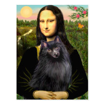 Schipperke 2 - Mona Lisa Post Cards