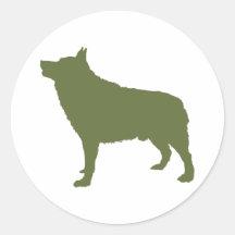 Schipperke Autocollant Rond