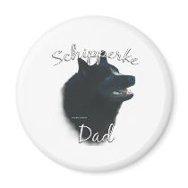 Schipperke Dad 2 Fridge Magnets