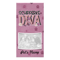 Schipperke DIVA Custom Photo Card