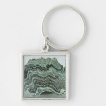 Schist rock key chain