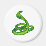 Schlange Kobra snake cobra Kühlschrankmagnet