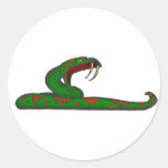 schlange snake runder sticker