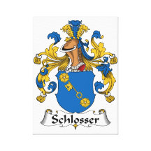 Schlosser Family Crest Canvas Print