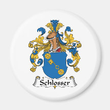 Schlosser Family Crest Fridge Magnets