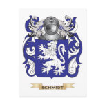 Schmidt Coat of Arms (Family Crest) postcards