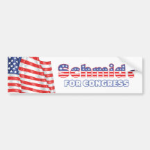 Schmidt for Congress Patriotic American Flag Bumper Stickers