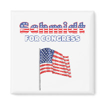 Schmidt for Congress Patriotic American Flag Fridge Magnets