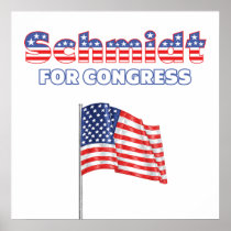 Schmidt for Congress Patriotic American Flag Print
