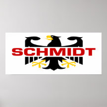 Schmidt Surname Posters