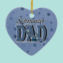 Schnauzer DAD ornaments