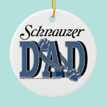 Schnauzer DAD ornaments