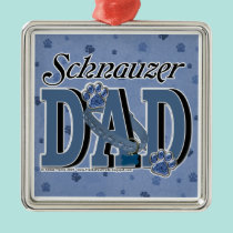 Schnauzer DAD ornaments