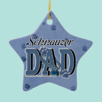 Schnauzer DAD ornaments