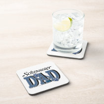 Schnauzer DAD cork coasters