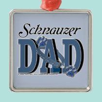 Schnauzer DAD ornaments