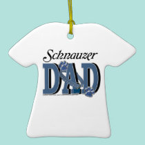 Schnauzer DAD ornaments