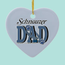Schnauzer DAD ornaments