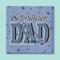 Schnauzer DAD magnets